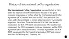Presentations 'International Coffee Organization and Agreement', 3.