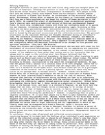 Essays 'Defining Humaness', 1.