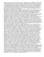 Essays 'World Problems Today', 1.