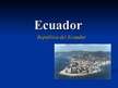 Presentations 'Ecuador', 1.