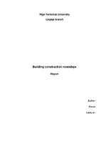 Essays 'Building Construction Nowadays', 1.