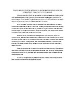 Essays 'University Education', 1.