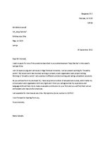 Samples 'Application Letter', 1.