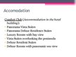 Presentations 'Comparison of Accomodation', 11.