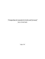Research Papers 'Comparison of Economics in Latvia and Germany', 8.