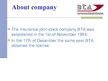 Presentations 'The Insurance Company "BTA"', 2.