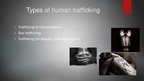 Presentations 'Human Trafficking', 5.