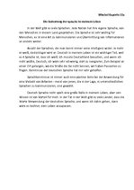 Essays 'Die bedeutung der sprache in meinem Leben', 1.