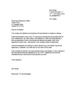 Samples 'CV and Letter of Application', 2.