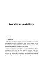 Summaries, Notes 'René Magritte pszichológiája', 1.