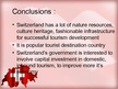 Presentations 'Switzerland from a Tourism Point of View', 11.