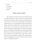 Research Papers 'Freudism in "Rappaccini's Daughter"', 1.