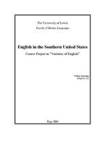 Research Papers 'English in the Southern United States', 1.