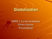 Essays 'Globalization', 6.