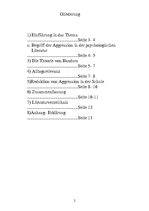 Research Papers 'Aggressionstheorien und ihre Relevanz für den Schulenalltag', 2.