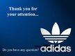 Presentations 'Business Activities of Adidas', 22.