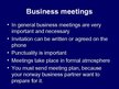Presentations 'Business Etiquette and Business Contacts in Norway', 11.