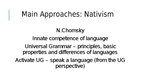 Presentations 'Language Acquisition', 11.