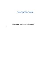 Business Plans 'Business Plan for Slack-Line Tech Company', 1.