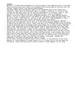 Essays 'Macbeth- how the setting of the story affects the plot', 1.