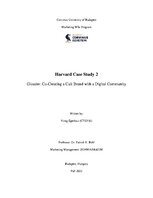 Summaries, Notes 'Glossier: Co-Creating a Cult Brand with a Digital Community', 1.