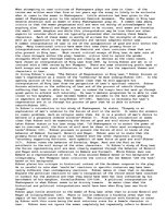 Essays 'Shakespeare Reread', 1.