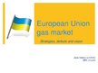 Presentations 'European Union Gas Market - Strategies, Defects and Vision', 1.