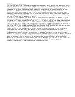 Essays 'The History of Basic', 1.