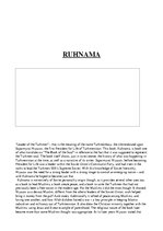 Essays 'Book "Ruhnama"', 1.
