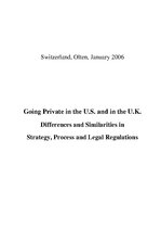 Term Papers 'Going Private in UK and US. Differences and Similarities in Strategy, Process an', 3.