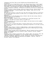 Summaries, Notes 'France Information', 1.