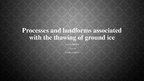 Presentations 'Processes and Landforms Associated with the Thawing of Ground Ice', 1.