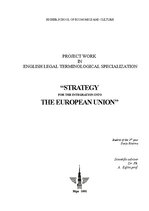Research Papers 'Strategy for the Integration into the European Union', 1.