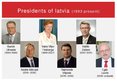 Presentations 'President of Latvia', 6.