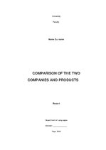 Summaries, Notes 'Comparison of the Two Companies and Products', 1.