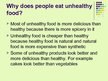 Presentations 'Healthy and Unhealthy Food', 19.