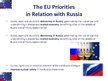 Presentations 'Legal Basis for EU-Russia Cooperation', 6.