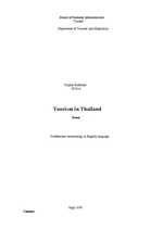 Research Papers 'Tourism in Thailand', 1.