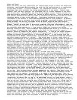 Essays 'The Relationship Between the Philosophy of Plato and the Psychology of Freud', 1.