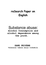 Research Papers 'Alcohol Consumption and Alcohol Dependence among the Youth', 1.