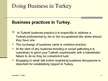 Presentations 'Doing Business in Turkey', 8.