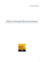 Research Papers 'Ethics of International Investmesnts', 1.