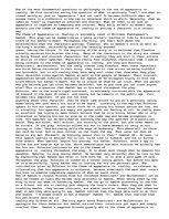 Essays 'Appearance vs. Reality?', 1.