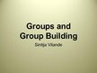 Presentations 'Groups and Group Building', 1.
