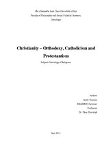Research Papers 'Christianity - Orthodoxy, Catholicism, Protestantism', 1.