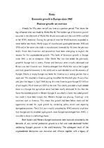 Essays 'Economic Growth in Europe since 1945', 1.