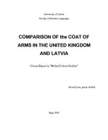 Research Papers 'Comparison of the Coat of Arms in the United Kingdom and Latvia', 1.