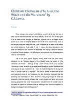 Research Papers 'Christian Themes in "The Lion, the Witch and the Wardrobe" by C.S.Lewis', 1.