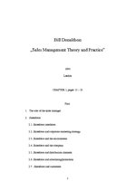 Summaries, Notes 'Home Reading - Bill Donaldson "Sales Management Theory and Practice"', 1.