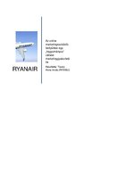 Essays 'A Ryanair online marketing tevékenységének bemutatása', 1.